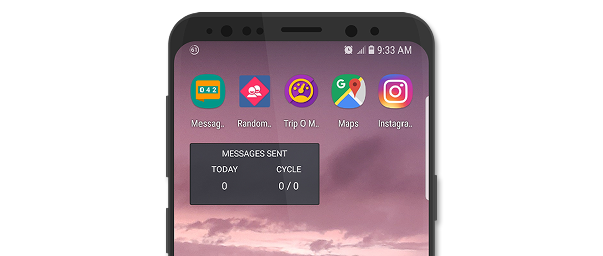 message counter widgets